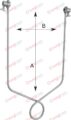 BÖHLER Wire traction bow for thigh and knee, to be used with STEINMANN pins, 4 mm diam. 210 x 150 mm 8¼“ x 6“ (AxB)