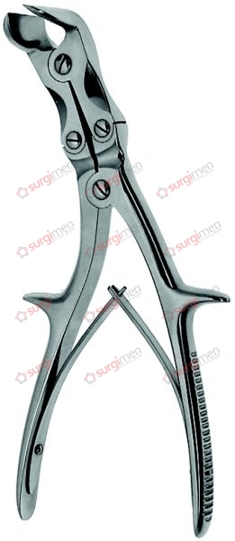 SEMB Bone cutting forceps, curved sideways, for anterior rib stumps 23,5 cm, 9¼“