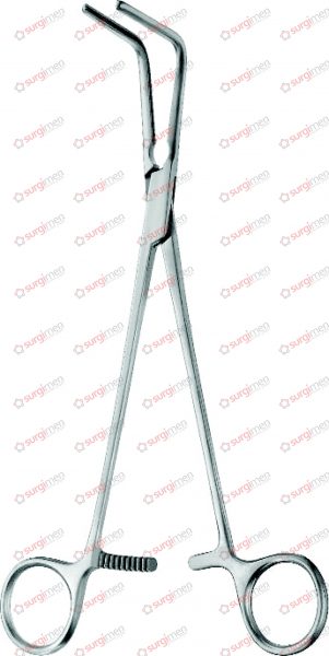 LEES ATRAUMA Bronchus Clamps with Toothing DE BAKEY 22 cm, 8¾“