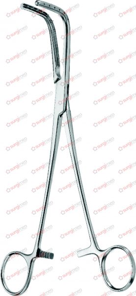 SAROT Bronchus Forceps jaw with pins 22,5 cm, 9“