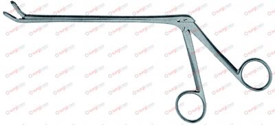 CASPAR Laminectomy Rongeurs curved on flat Size of jaw 3 x 12 mm Length of shaft 140 mm