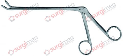 CASPAR Laminectomy Rongeurs curved on flat Size of jaw 5 x 12 mm Length of shaft 140 mm