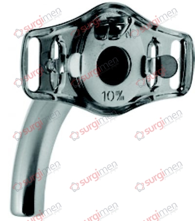 LUER Trachea Tubes regular radius Stainless steel 18/8 Fig. 6 , ø 10 mm , 75 mm