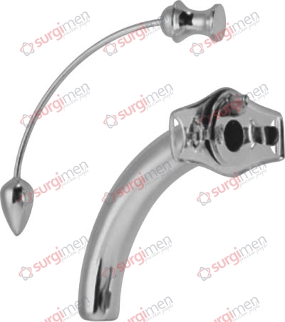 CHEVALIER-JACKSON Trachea Tubes regular radius Stainless steel 18/8 Fig. 1 , ø 5 mm , 50 mm