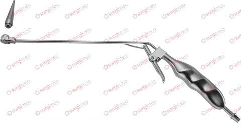 Haemorrhoidal suction ligator with finger cut-off and loading cone ø 10 mm (30-545-00) ø 10 mm 36,5 cm, 14½“