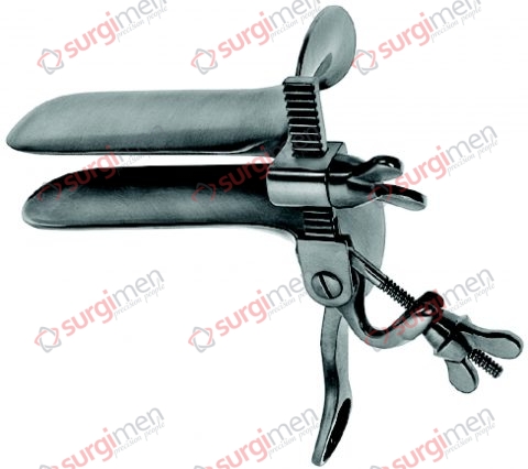 TRELAT Vaginal specula, parallel opening, tilt-down handle 115 x 43 mm (AxB)