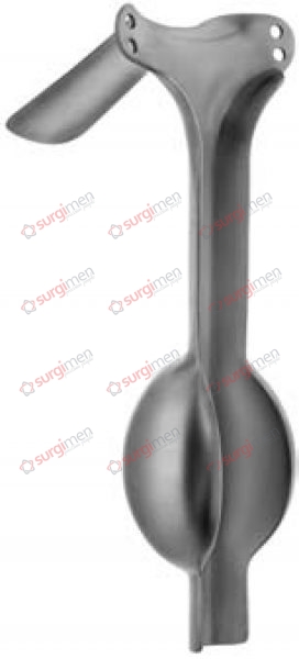 AUVARD-BERLIND Vaginal speculum with fixed weight and holes in blade 102 x 45 mm (AxB) 1,14 kg