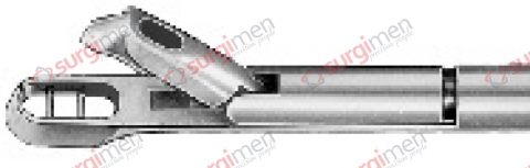 TISCHLER Cervical Biopsy and Specimen Forceps Complete instrument Tip with tube straight 230 mm