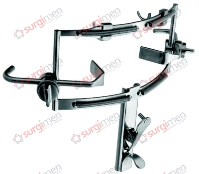 DINGMANN Mouth Gag Complete with frame, 3 tongue depressors and 2 adjustable lateral blades