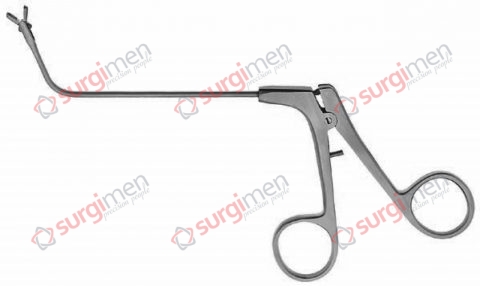 Biopsy Forceps with cup jaws 70° upwards curved, vertical opening 120 mm , 3mm