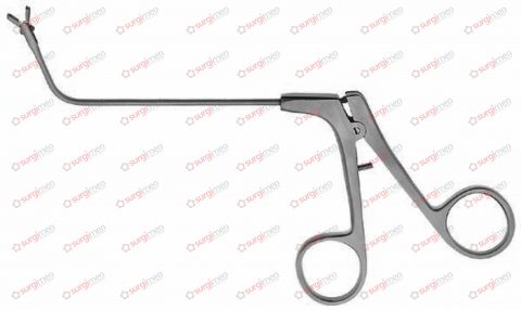 Nasal Punch Forceps through cutting, 70° upwards curved, vertical opening 80 mm , 1,5 mm