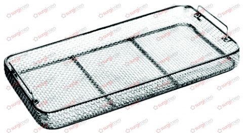 Sterilizing trays of wire mesh, for container 600 mm long 480 x 240 x 60 mm