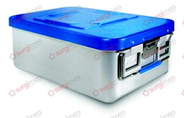 Containers Saftey Lid - Bottom perforated 465 x 280 x 150 mm Colour of Lid blue
