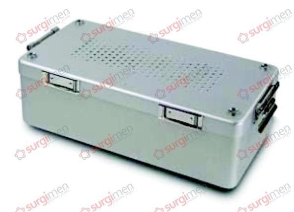 Small Containers Lid perforated - Bottom perforated 300 x 140 x 100 mm Colour of Lid silver