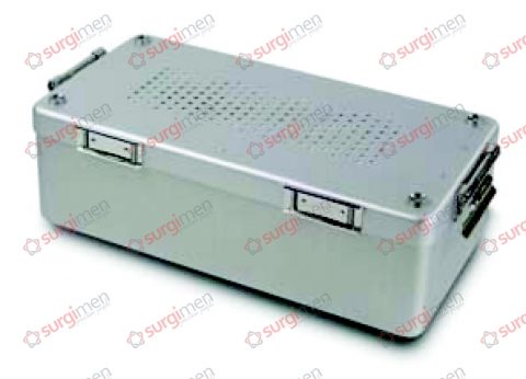 Special Container Lid perforated - Bottom non perforated 310 x 190 x 130 mm Colour of Lid silver