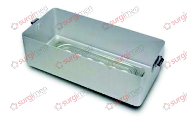 Special Container Bottom perforated 310 x 190 x 40 mm Colour of Lid silver