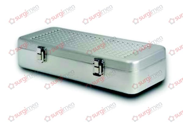 Endoscopy containers Lid perforated - Bottom perforated 300 x 138 x 65 mm Colour of Lid gold