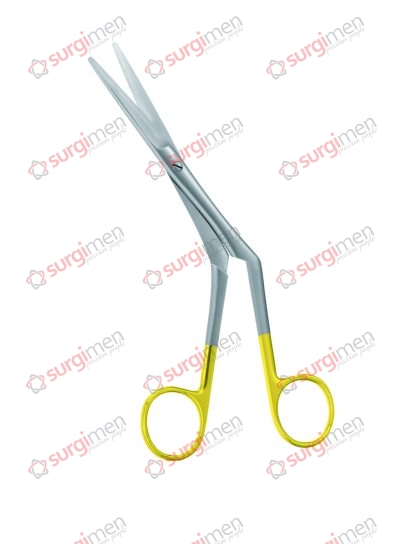 HEYMANN Nasal Scissors with tungsten carbide edges 18,5 cm, 7¼“, 1 blade serrated 1 HEYMANN Nasal Scissors with tungsten carbide edges 18,5 cm, 7¼“, 1 blade serrated