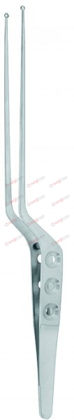 HEIFETZ Tumor and Tissue Grasping Forceps, bayonet-shaped 22 cm, 8¾“ 3,0 mm curette jaws, toothed