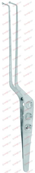 SAMII Tumor and Tissue Grasping Forceps, bayonet-shaped 23 cm 9“ 4,0 mm jaws spoon-shaped left