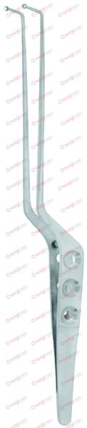 SAMII Tumor and Tissue Grasping Forceps, bayonet-shaped 23 cm 9“ 4,0 mm jaws spoon-shaped right