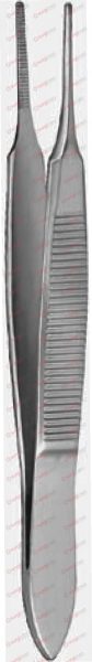 GRAEFE Delicate Dissecting Forceps 7 cm, 2¾“ 1,0 mm curved