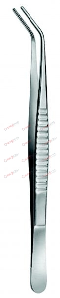 DE BAKEY ATRAUMA Vascular Forceps with non-traumatic serration 30,5 cm, 12“ 3,5 mm curved