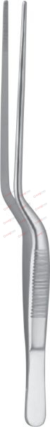 JANSEN Ear and Nasal Dressing Forceps, bayonet-shaped 16 cm, 6¼“