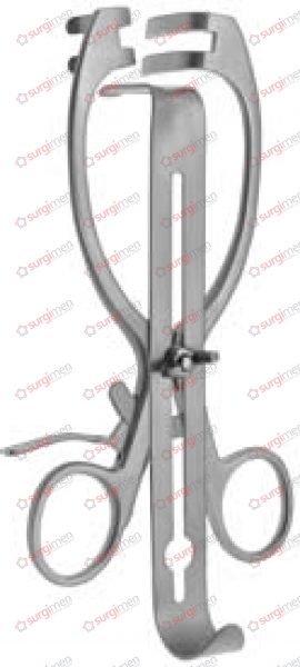 MAYO-ADAMS Appendectomy Retractor 17 cm, 6¾“, with central valve 42 x 14 mm