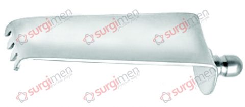 CLOWARD Lateral valve, serrated, 40 x 15 - 23 mm
