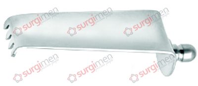 CLOWARD Lateral valve, serrated, 55 x 15 - 23 mm