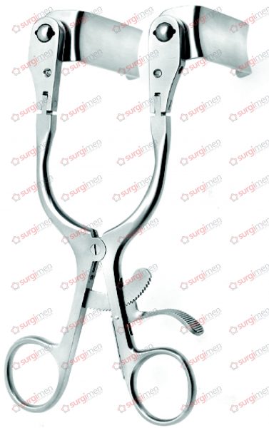 CASPAR Self-retaining retractor with articulated arms and ball snap closure, 16,5 cm, 6½“, complete set