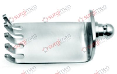 CASPAR Medial valves with ball snap closure, for self-retaining Self-Retaining Retractors 40 x 23 mm