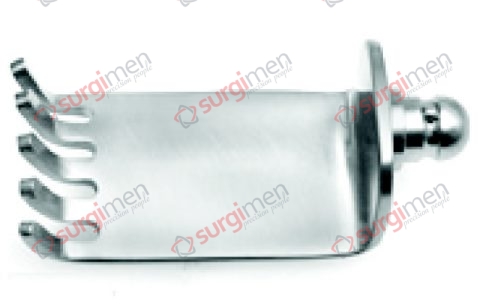 CASPAR Medial valves with ball snap closure, for self-retaining Self-Retaining Retractors 40 x 23 mm