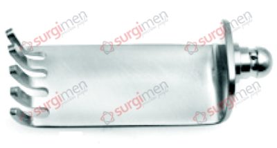 CASPAR Medial valves with ball snap closure, for self-retaining Self-Retaining Retractors 50 x 23 mm