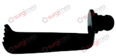 CASPAR Lateral valves with ball snap closure, for self-retaining Self-Retaining Retractors, Surface black-finish 50 x 13 mm