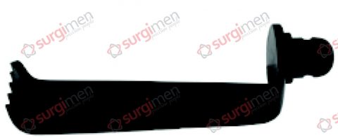 CASPAR Lateral valves with ball snap closure, for self-retaining Self-Retaining Retractors, Surface black-finish 63 x 14 mm