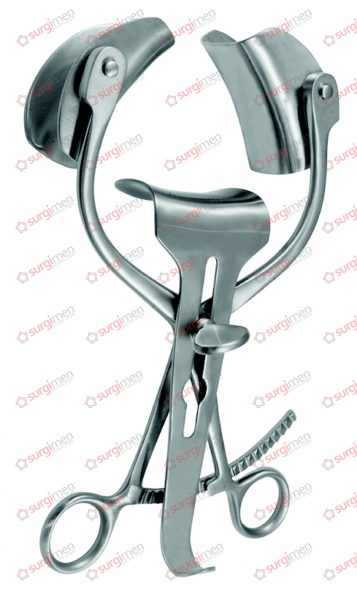 COLLIN Abdominal retractor, 24 cm, 9½“ 100 mm, complete set