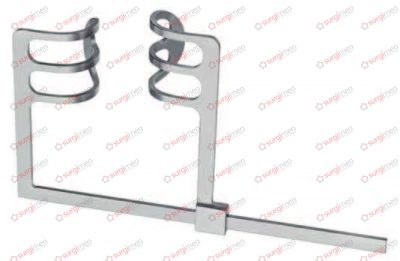 PERMAN Abdominal retractor, 180 mm, lateral valves 60 x 60 mm