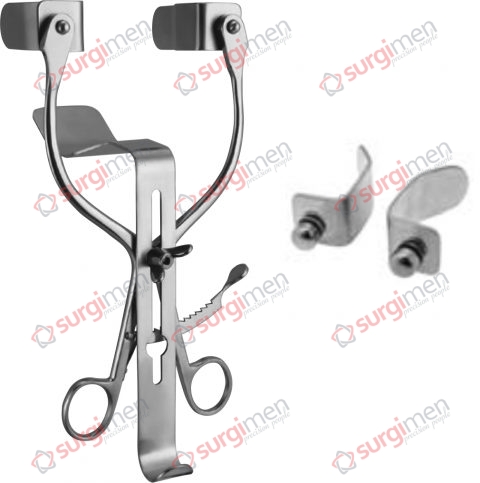 MILLIN Bladder retractor 21,5 cm, 8½“ 100 mm, complete set