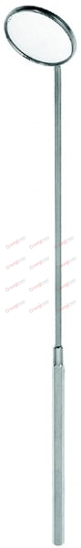 Laryngeal mirrors with fixed handle Fig.10 = ø 30 mm. 18,0 – 19,5 cm, 7 – 7¾“
