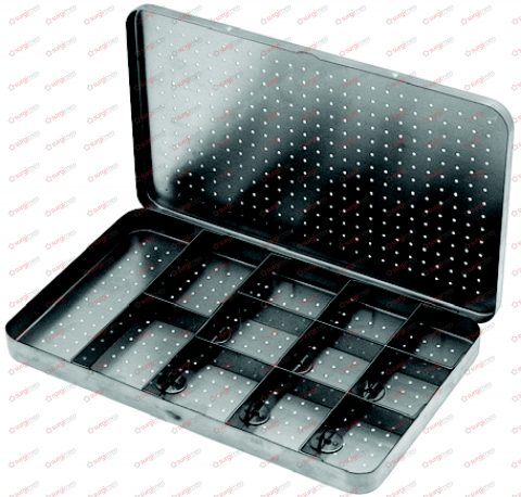 SAUERBRUCH Needle Sterilizing Boxes 210 x 125 x 17 mm