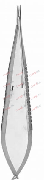 Micro Needle Holders with flat spring type handles with catch 16 cm, 6¼“