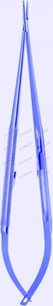 Micro Needle Holders made of TITANIUM, with specially coated jaws / with catch 18 cm, 7“