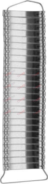 MICHEL Suture clips of stainless steel, in packages of 100 pieces 12 x 2,5 mm