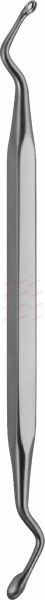JANSEN Bone Curettes 4 mm,3 mm 15,5 cm, 6“