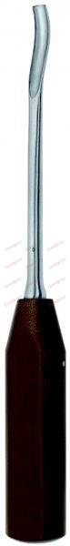 COBB Spinal gouge, strong curved Can be autoclaved at 3 bar overpressure (143°C) 8 mm 27,5 cm, 10¾“