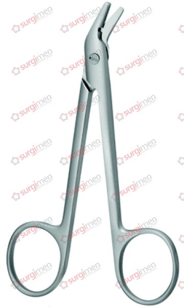 UNIVERSAL Wire Cutting Scissors for soft wire up to diam.1,2 mm, for hard wire up to diam, 0,8 mm, 1 blade serrated, 12 cm, 4¾“