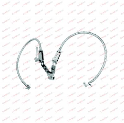 LEYLA Self-retaining brain retractor with 2 arms, complete, consisting of: 24-750-01 2 Flexible arms 24-750-04 1 Fixation base for 2 arms 24-750-03 2 Supports for flat brain spatulas