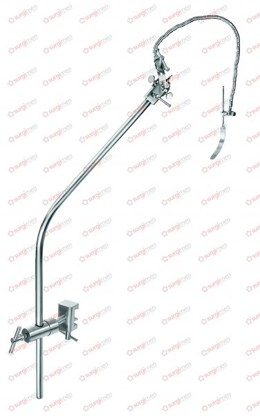 LEYLA Self-retaining brain retractor with 1 flexible arm, complete, consisting of: 24-760-01 1 Ball and socket joint 24-760-02 1 Holding rod 24-760-03 1 Coupling head 24-750-01 1 Flexible arm 24-760-04 1 Support, for brain spatulas with round shaf